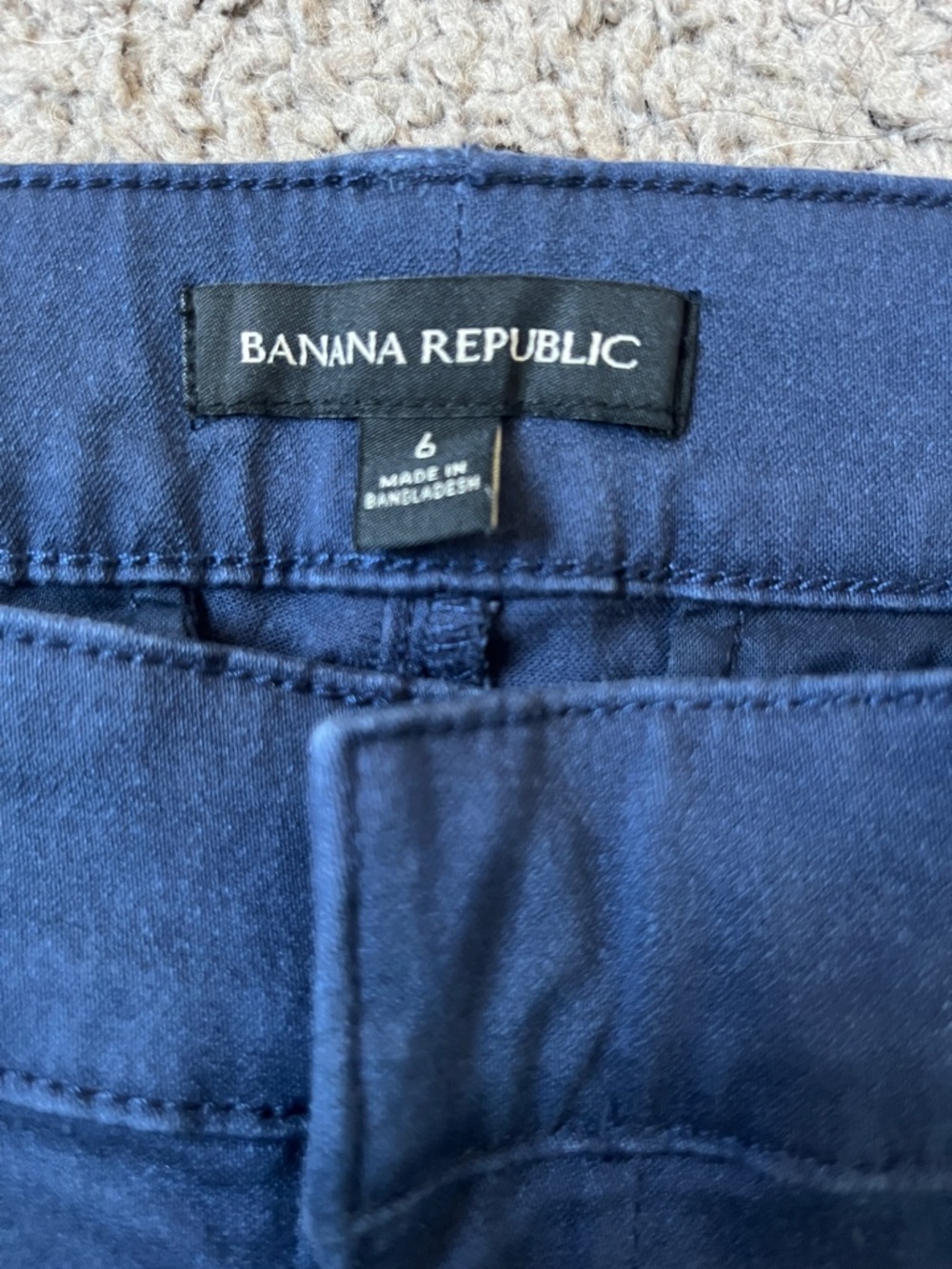 Banana Republic Navy Women's Ankle Length Chinos